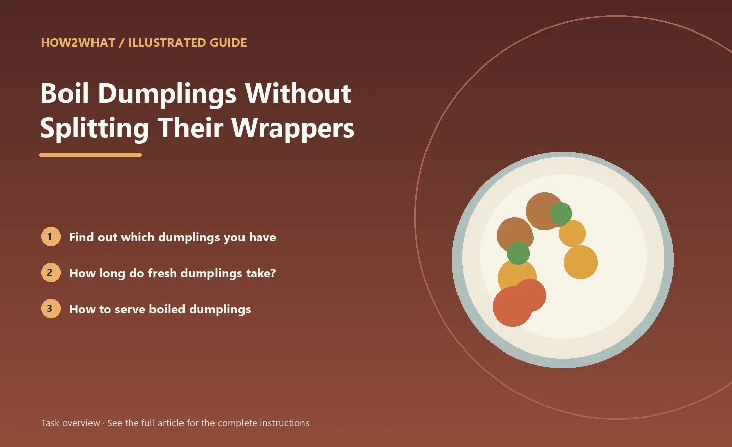 Illustrated task overview for How to Boil Dumplings Without Splitting Their Wrappers